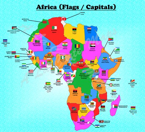 Maps of Capital Cities in Africa .